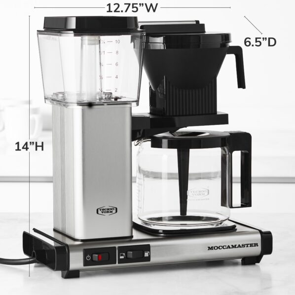 moccamaster by technivorm kbgv select 10 cup coffee maker xl 5