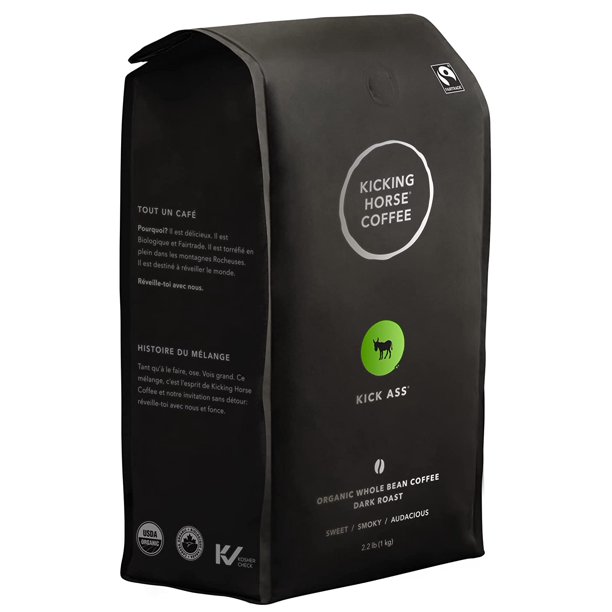 Kicking Horse Coffee Fairtrade Organic Whole Bean Smart Ass