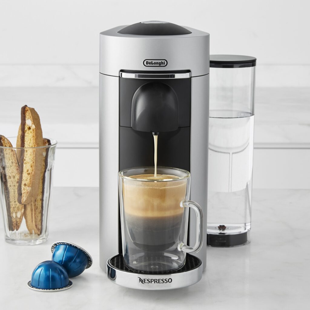 Nespresso VertuoPlus Deluxe Coffee Maker Espresso Machine By DeLonghi ECoffeeFinder.com 1