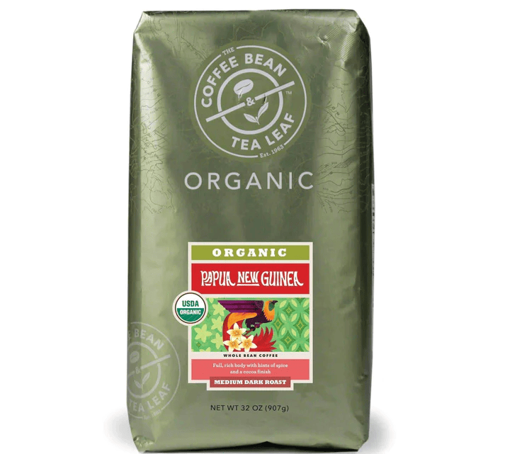 The Coffee Bean & Tea Leaf ORGANIC PAPUA NEW GUINEA SINGLE ORIGIN MEDIUM-DARK ROAST COFFEE
