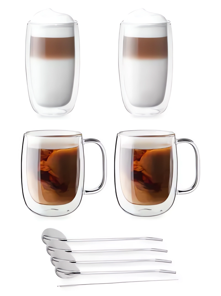 ZWILLING J.A. Henckels Sorrento Double Wall Coffee 9 Piece Glassware Set