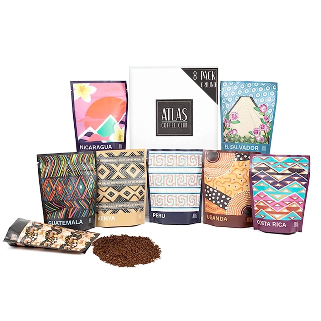 Atlas Coffee Club World of Coffee Sampler Gourmet Coffee Gift Set
