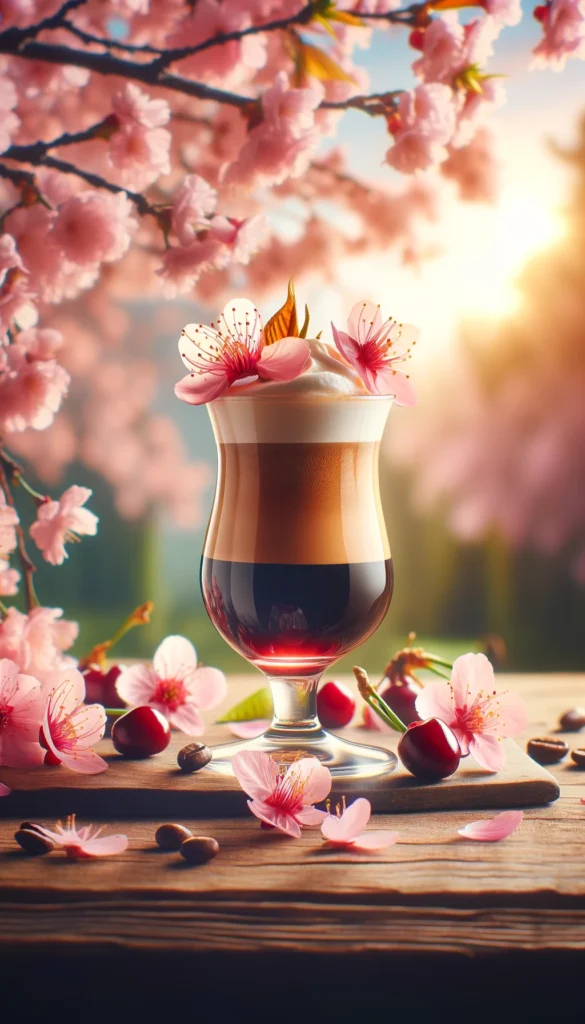 Cherry Blossom Espresso Spritz