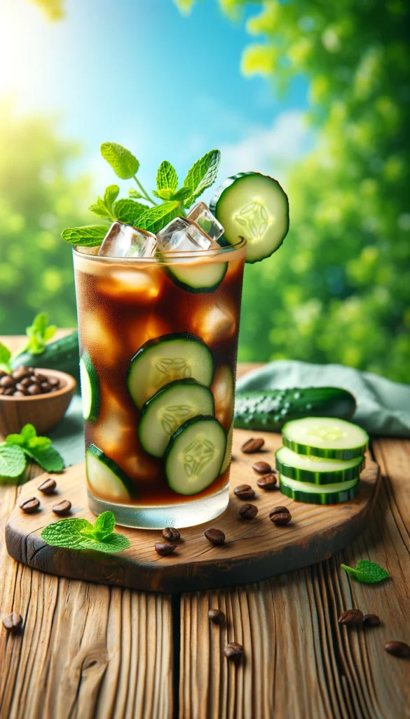Cucumber Mint Coffee Cooler Spring Coffee Drinks