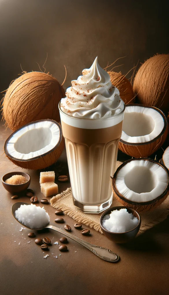 Tropical Coconut Whipped Coffee Recipe: Get it free at ECoffeeFinder.com