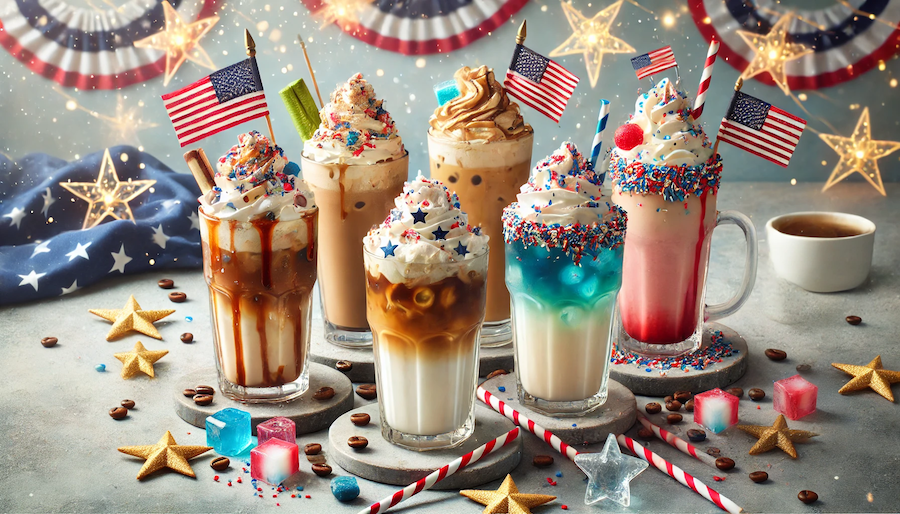 Celebrating the 4th of July with Festive Coffee Drinks copy