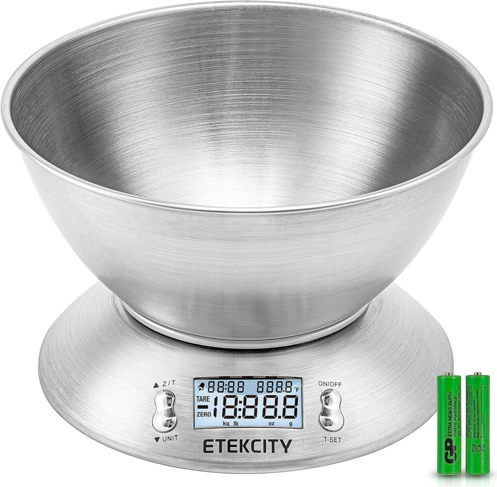 Etekcity Food Kitchen Scale with Bowl ECoffeeFinder.com