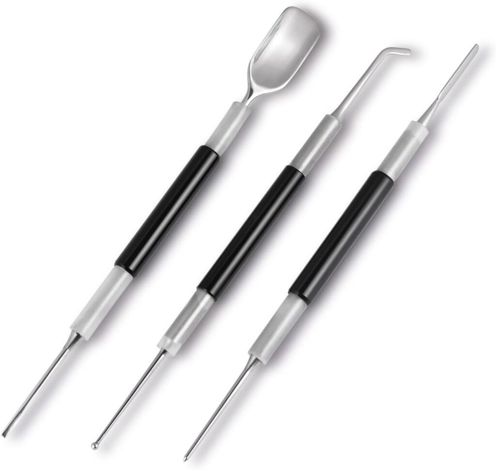  Latte Art Decorating Set- SANTOW Espresso Latte Art Tools, Spoon & Lance, Spatula & Spike and Knob & Hook Decorating Pen Set ECoffeeFindner.com.jpg