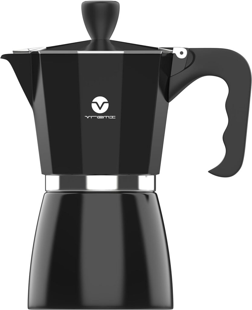 Vremi Stovetop Moka Pot Espresso Maker ECoffeeFinder.com