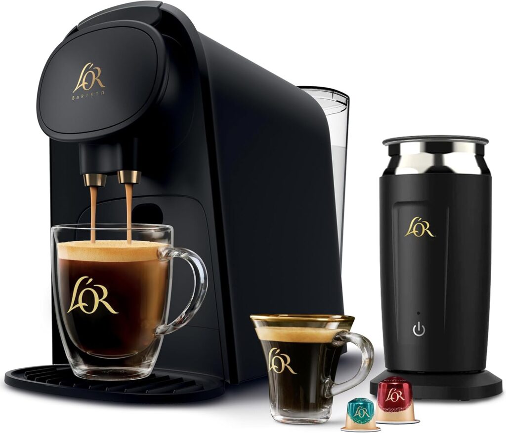 L'OR Barista System Coffee and Espresso Machine Combo with Frother ECoffeeFinder.com Black Friday Deal