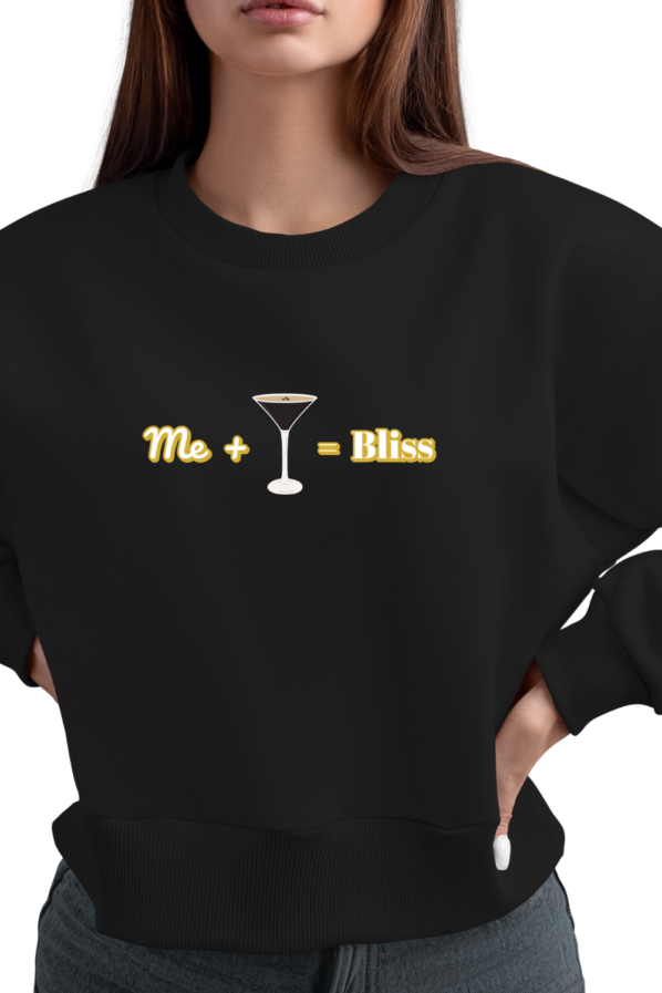 Me + Martini = Bliss Luxe Gold Design T-Shirt