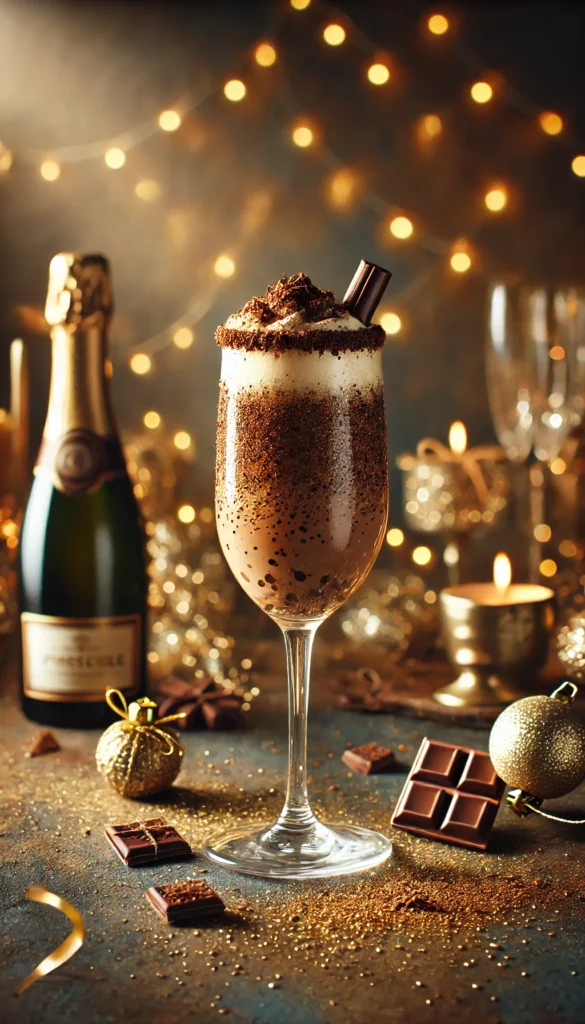 Mocha Sparkle Cocktail