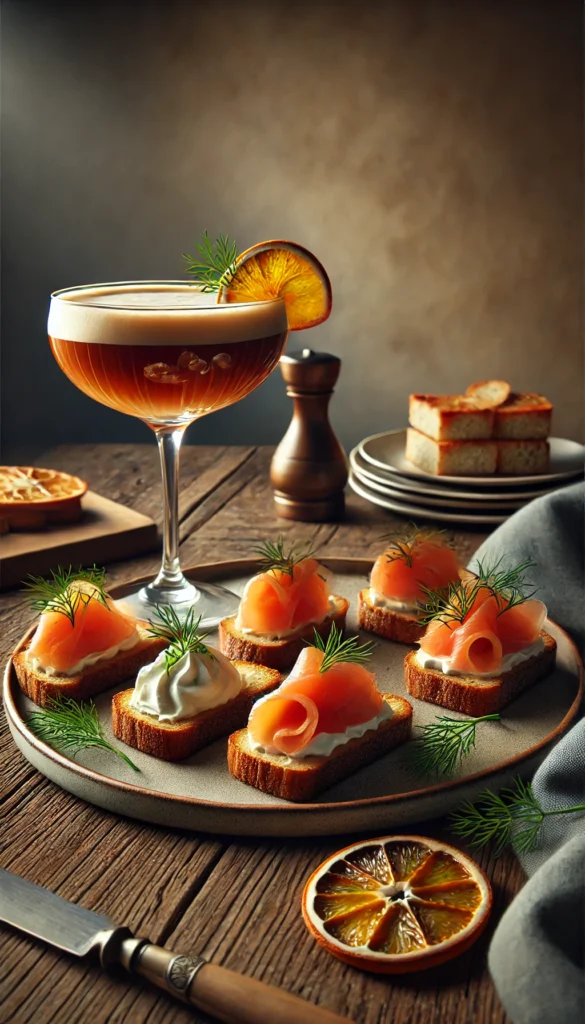 smoked salmon crostini