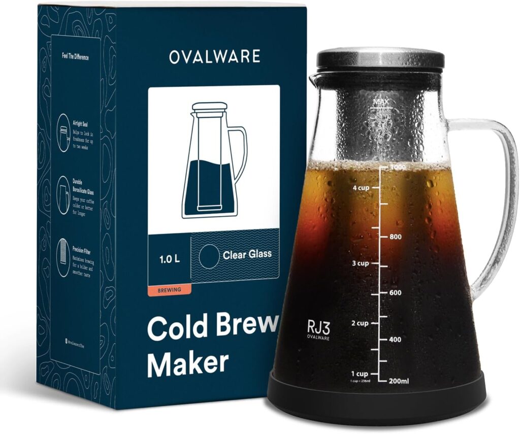 5 Iced Coffee Makers That Actually Slay at Home 6 Ovalware Airtight Cold Brew Maker ECoffeeFinder.com