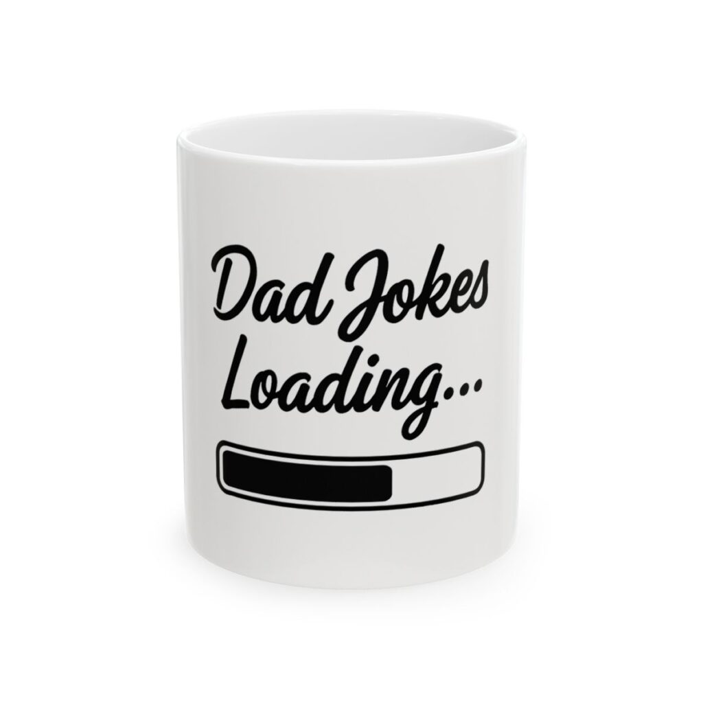 ECF Dad Jokes Loading Black Coffee Mug