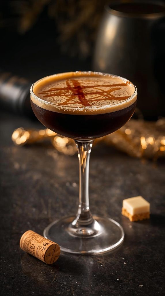Salted Caramel Espresso Martinis