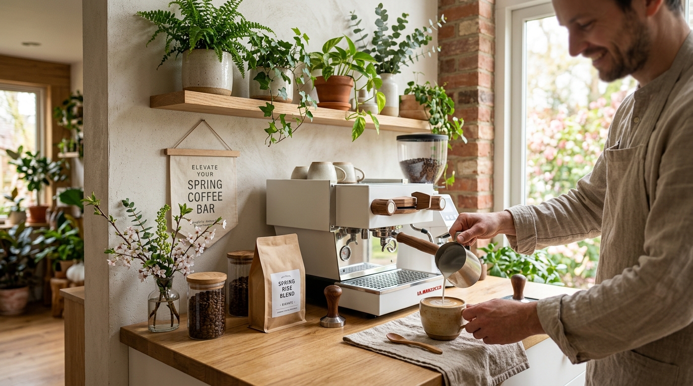 Elevate Your Spring Coffee Bar: Biophilic & Japandi Decor