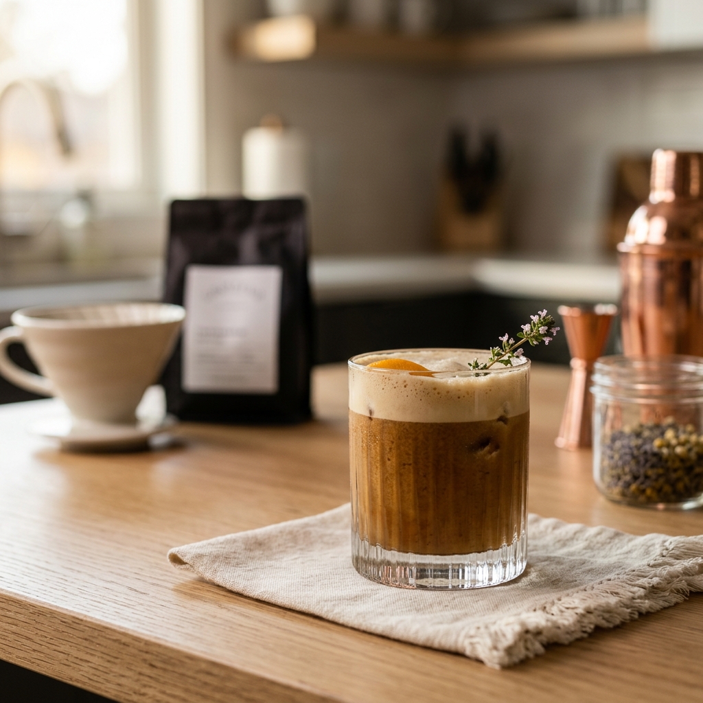 Spring Coffee Cocktails: The Botanical Pour