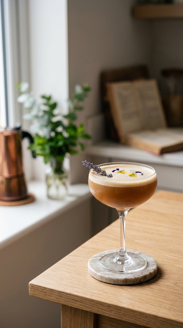 Spring Coffee Cocktails: The Botanical Pour