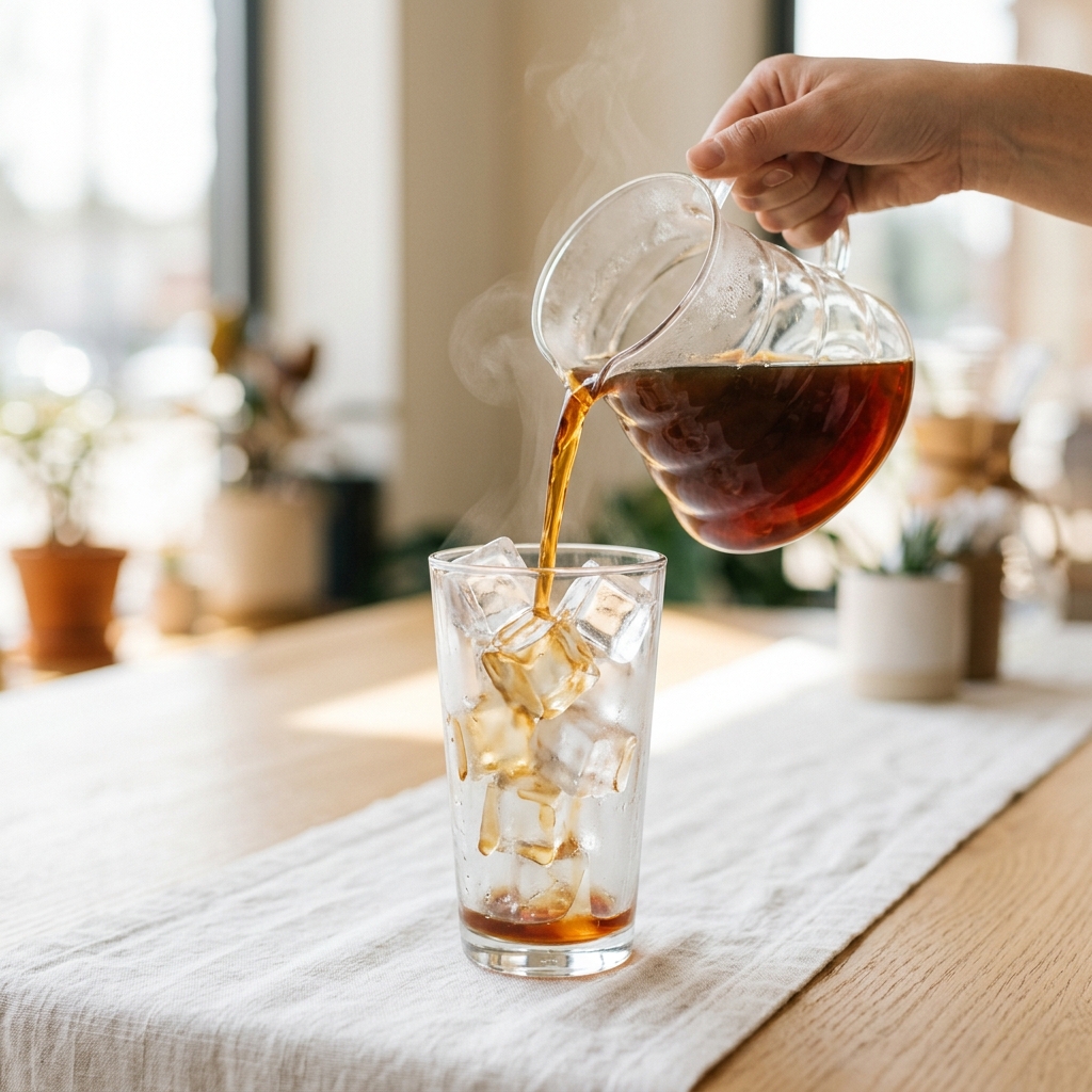 Why We Romanticize the Flash-Chilled Coffee Ritual