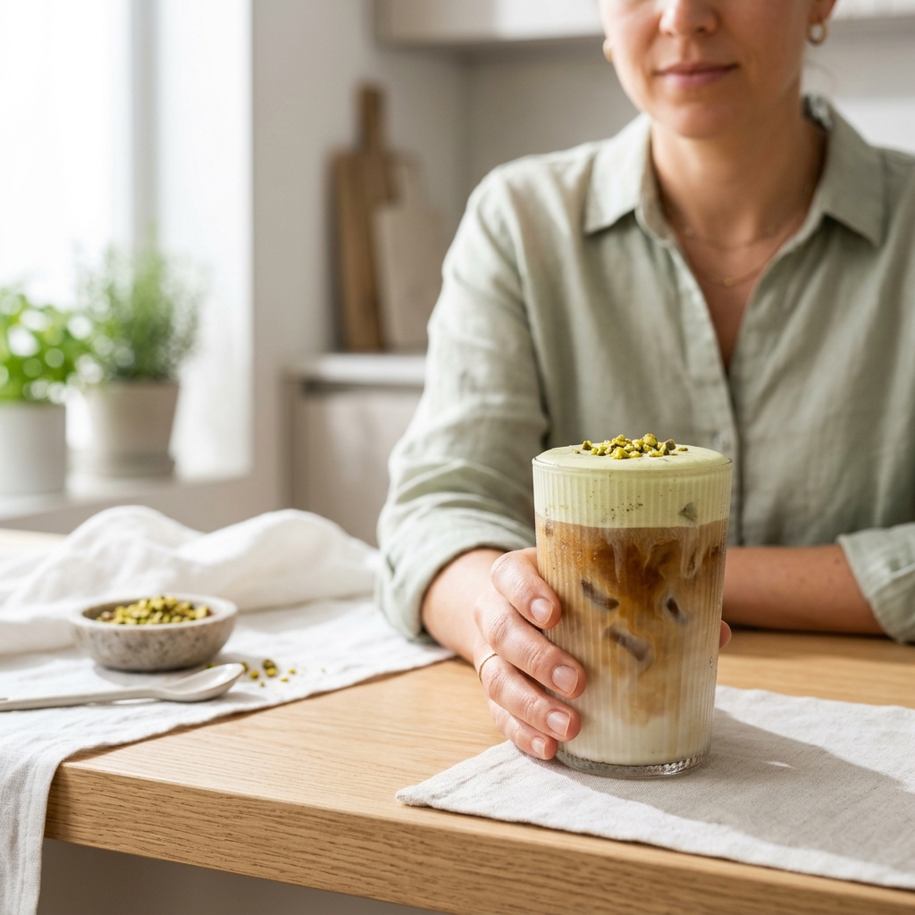 Dubai Pistachio Cold Foam Latte Ritual