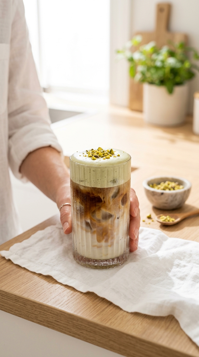 Dubai Pistachio Cold Foam Latte Ritual