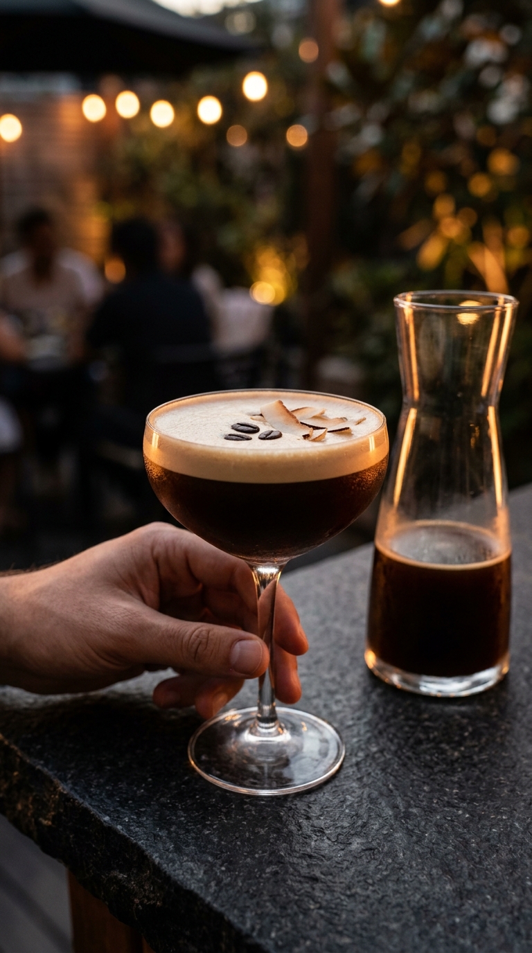 The Midnight Coconut: A Tropical Batch Espresso Martini for Summer