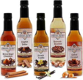 Artisanal botanical and vanilla syrups