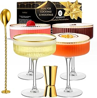 Textured glassware for elegant presentations